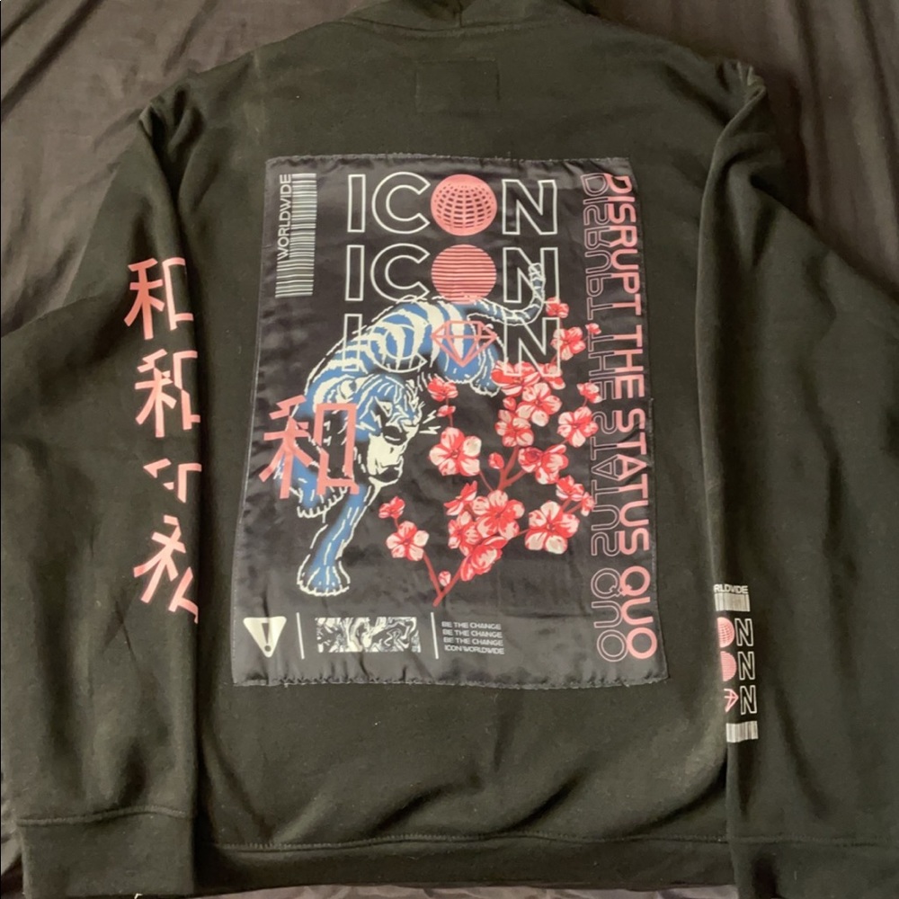 Japanese inspired hoodie Size 3XL